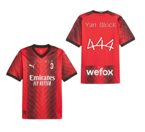 Camiseta Edición Especial AC Milan x Yan Block