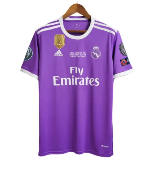 Camiseta Retro Real Madrid 16/17 2ª Equipación – Edición Final Champions League