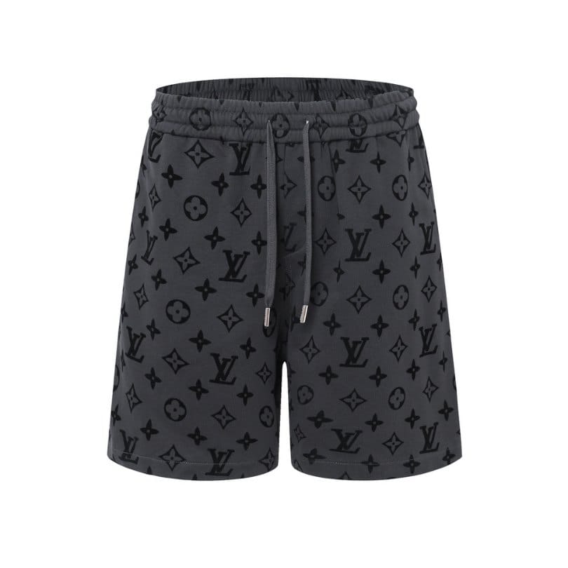 LV Shorts Monogram Grey Black