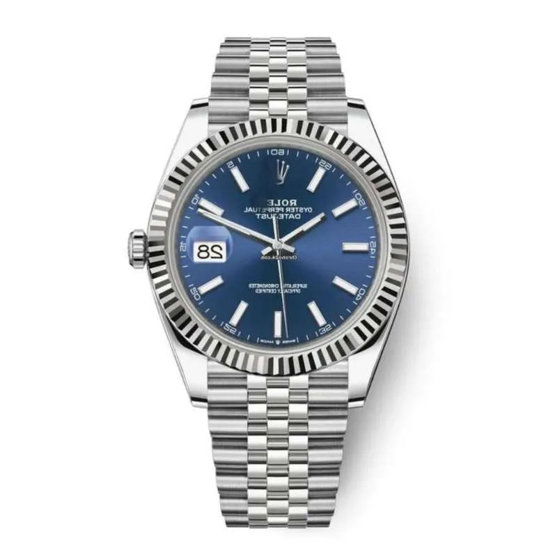 Rolex Date Just Blue Stick Dial RLX014