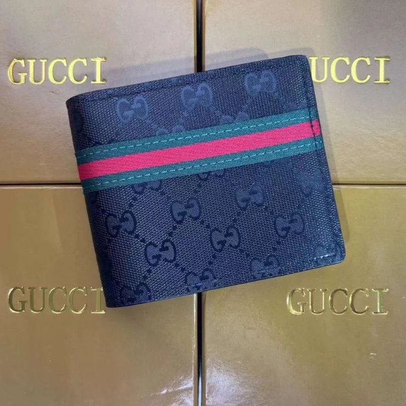 Wallet Gucci Monogram with Green-Red Web Stripe GC132