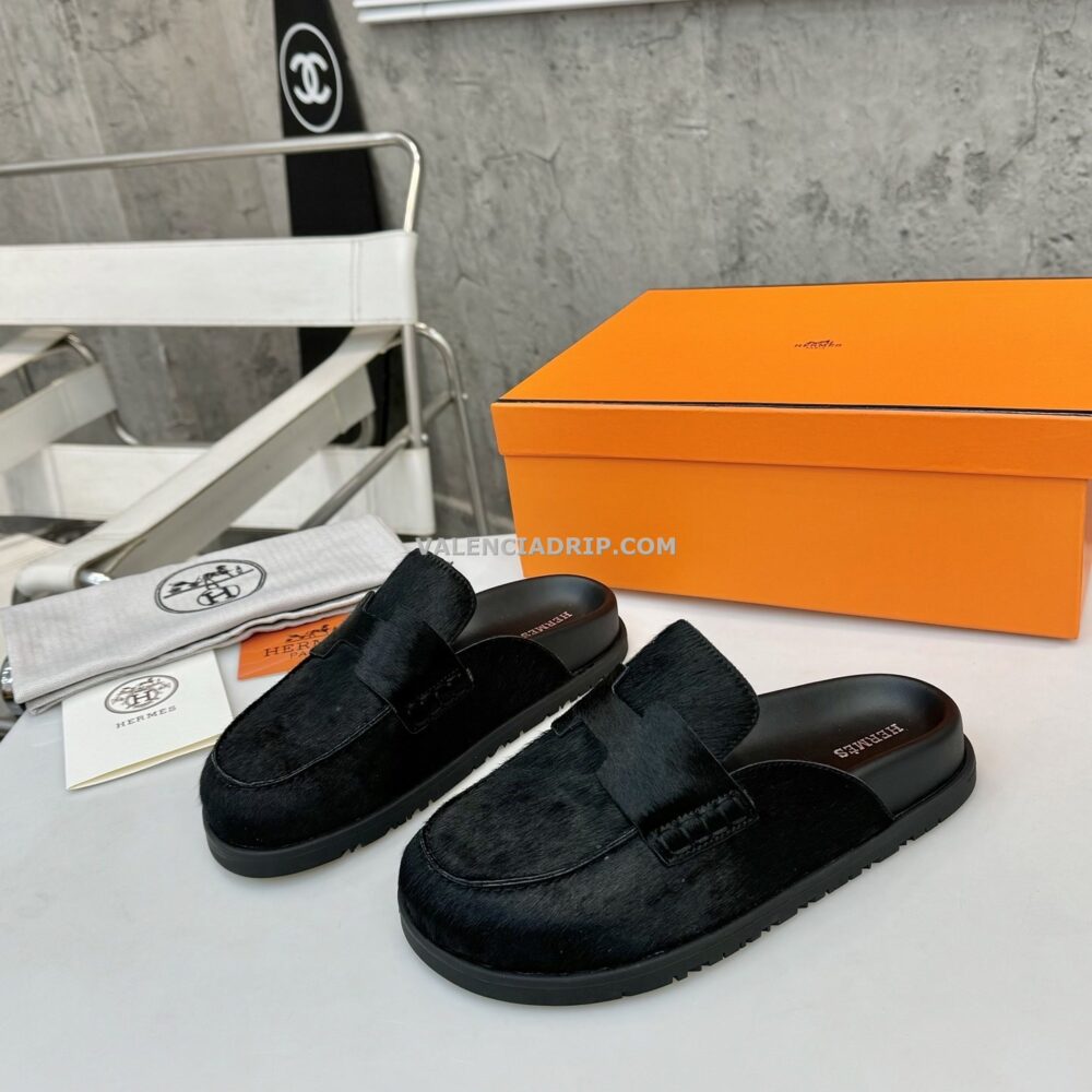 Chanclas Hermes - Negro