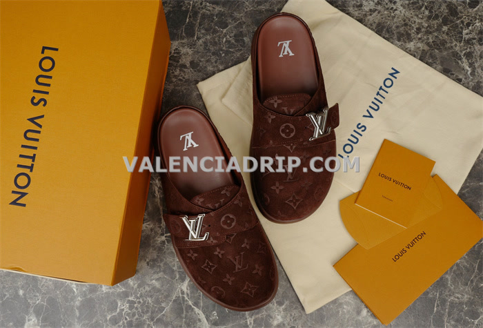 Chanclas Louis Vuitton - Marrón