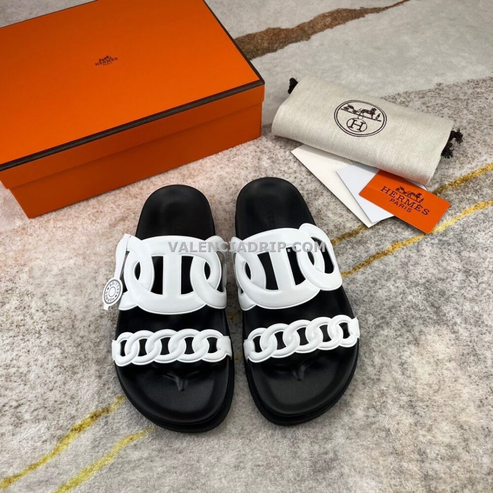 Chanclas Hermes - Blanco