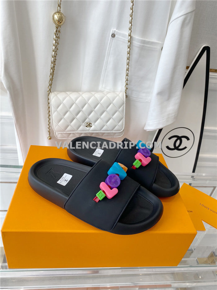 Chanclas Louis Vuitton - Negro