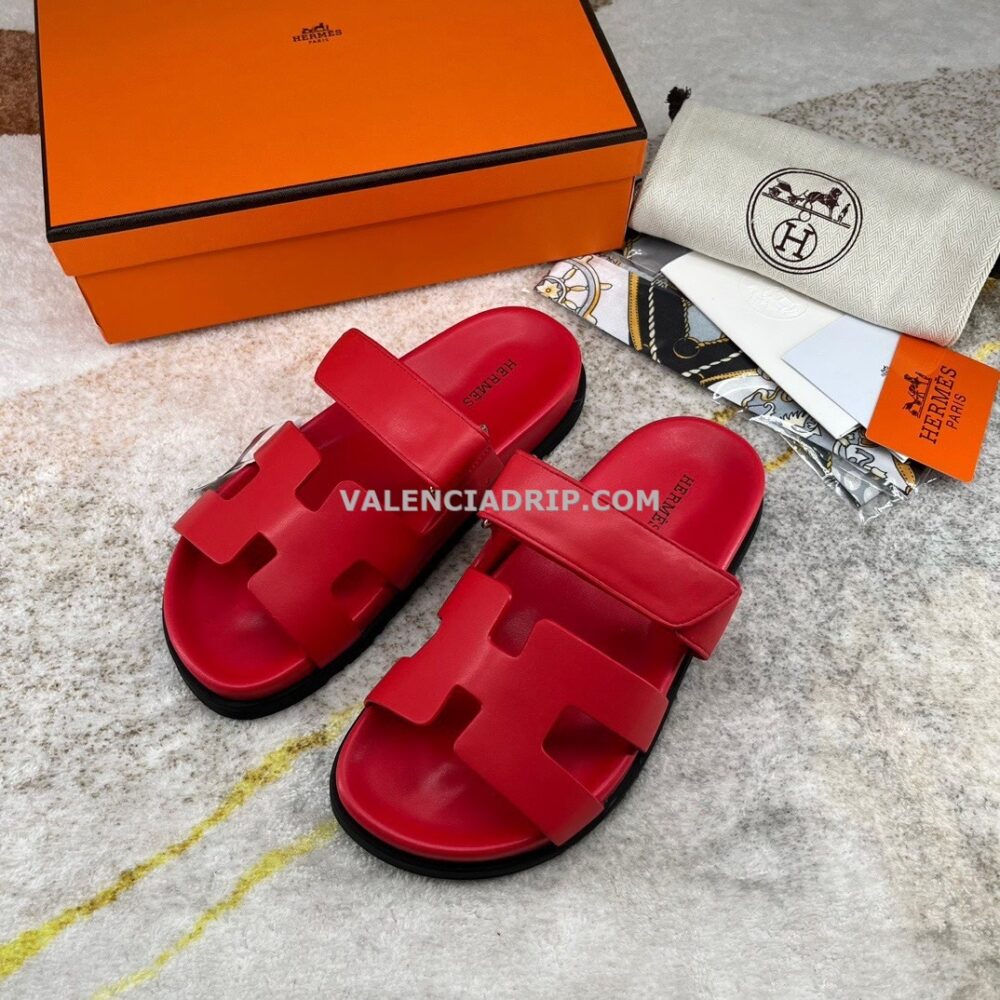 Chanclas Hermes - Rojo