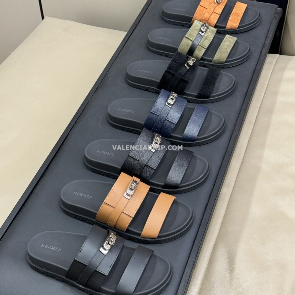 Chanclas Hermes - Negro