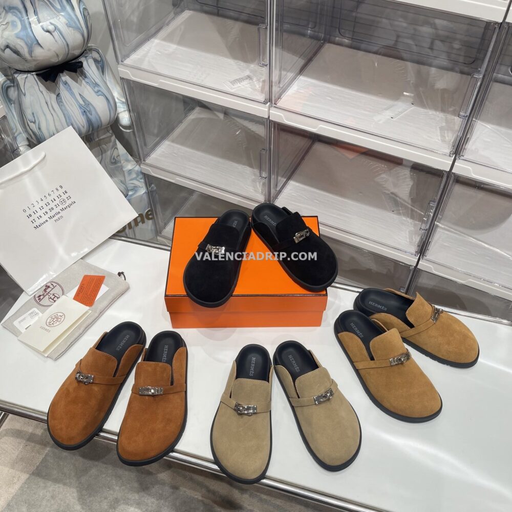 Chanclas Hermes - Negro