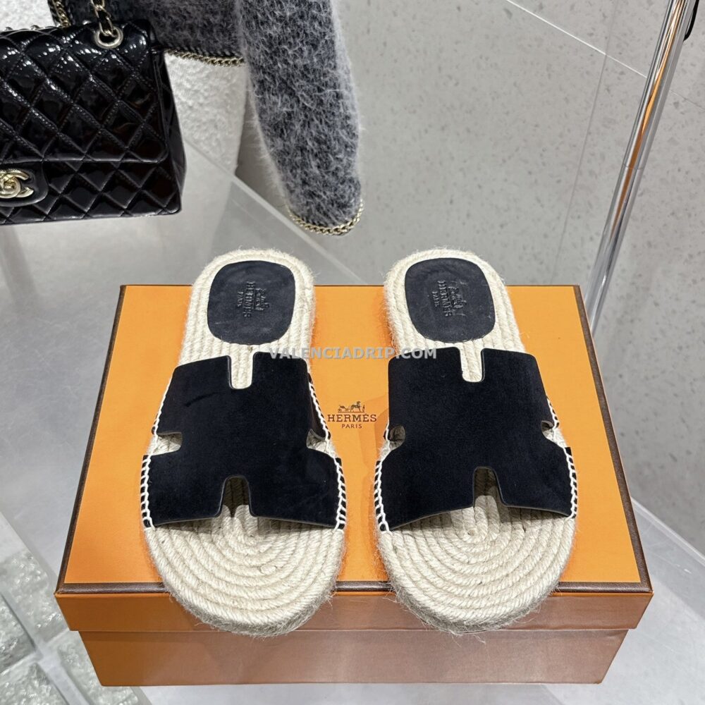 Chanclas Hermes - Negro