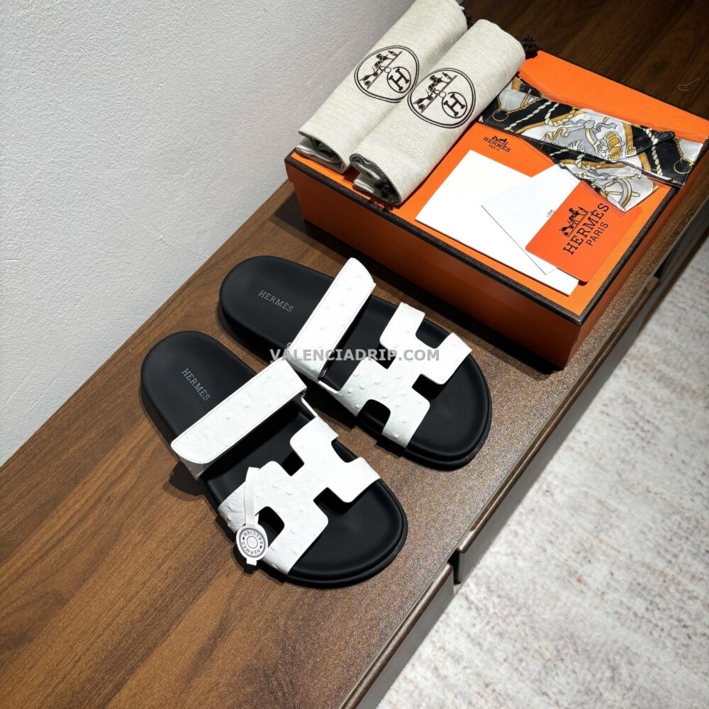 Chanclas Hermes - Blanco