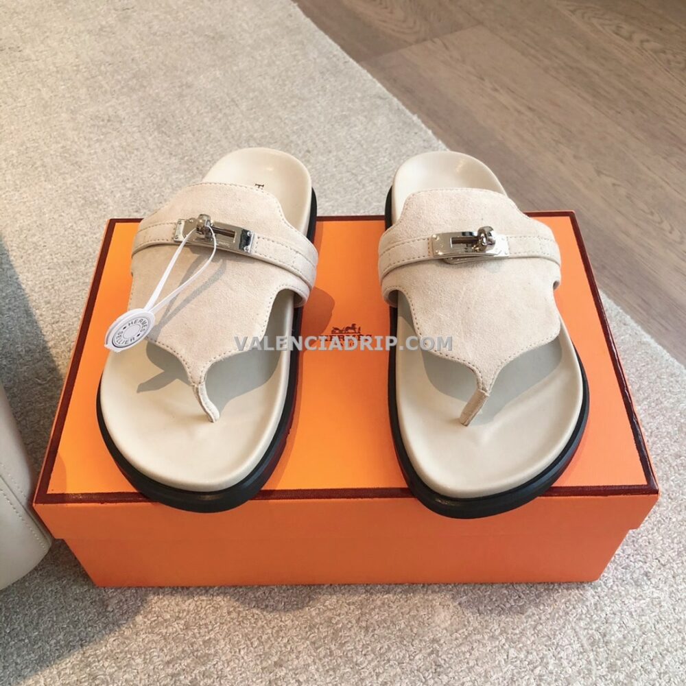 Chanclas Hermes - Blanco