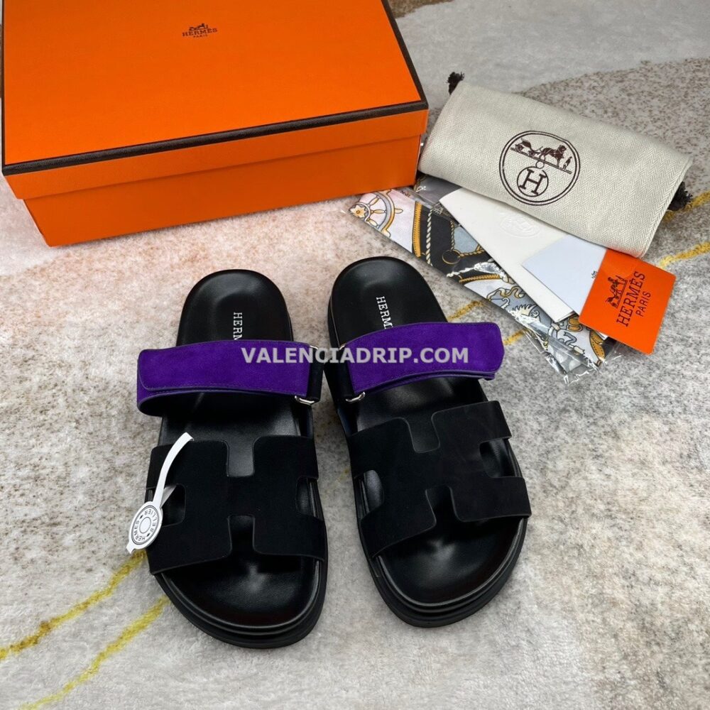 Chanclas Hermes - Negro