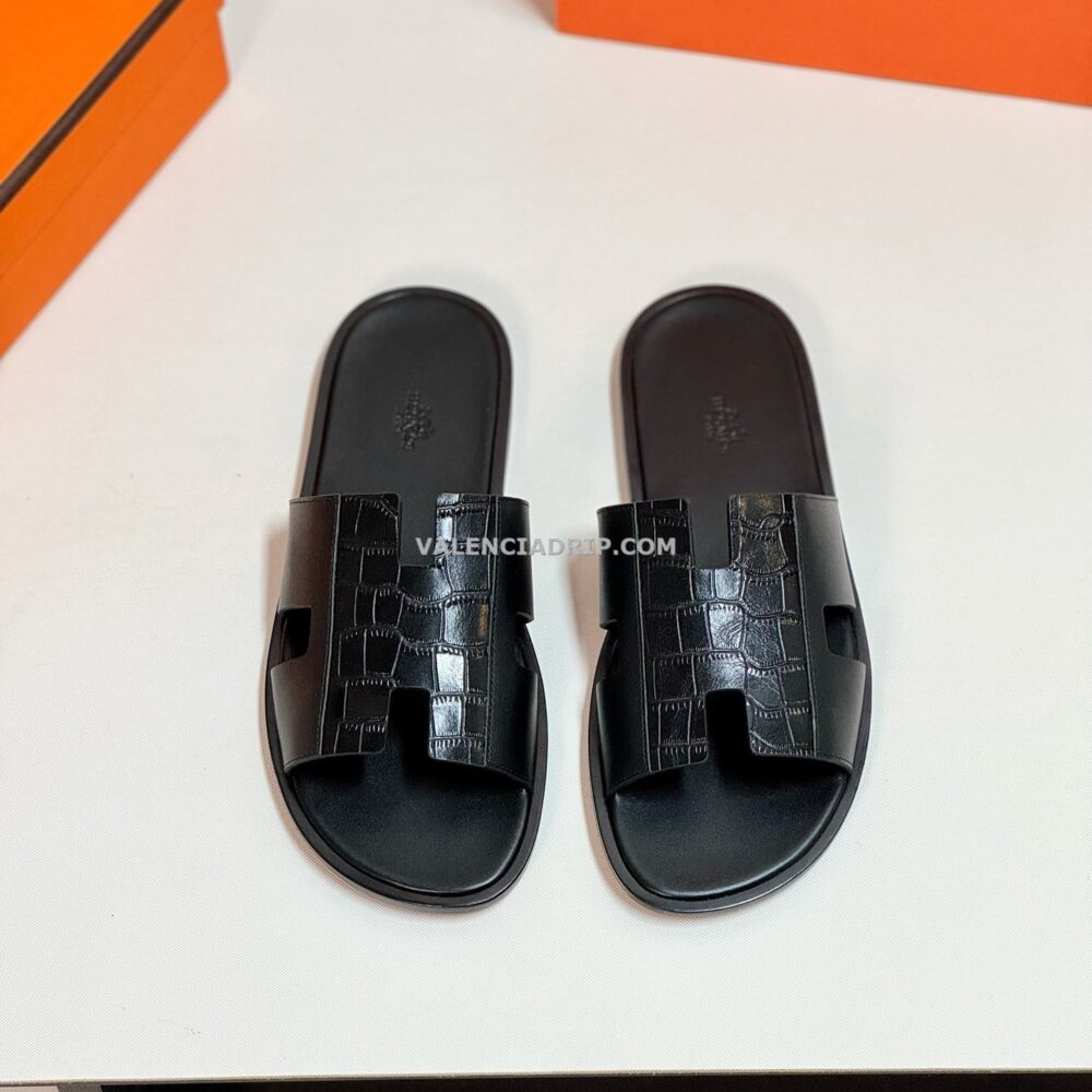 Chanclas Hermes - Negro