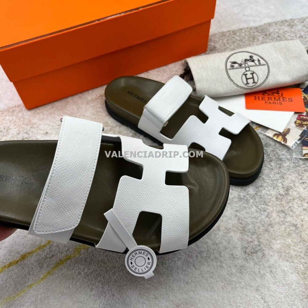 Chanclas Hermes - Blanco