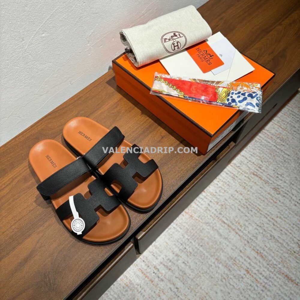 Chanclas Hermes - Negro