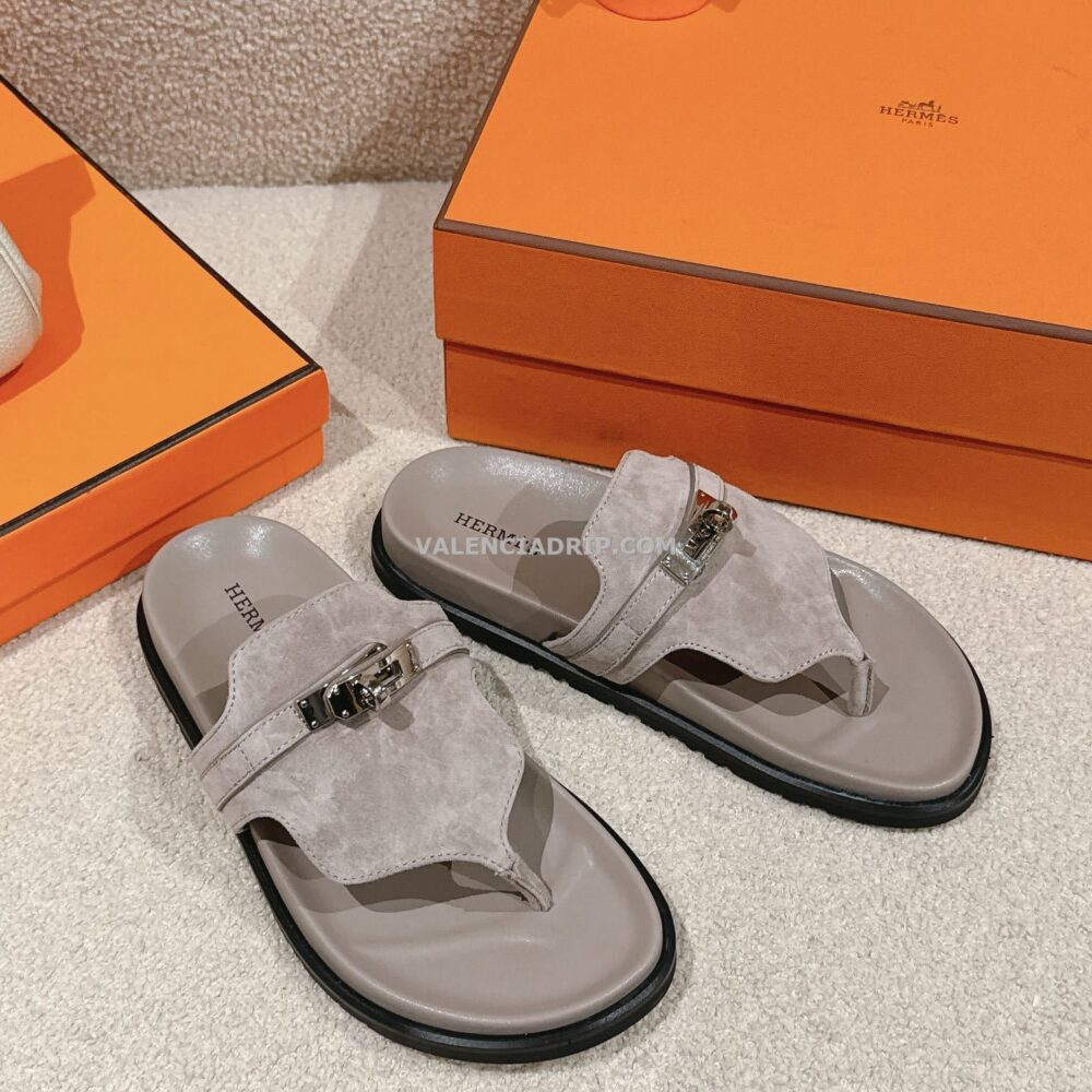 Chanclas Hermes - Gris