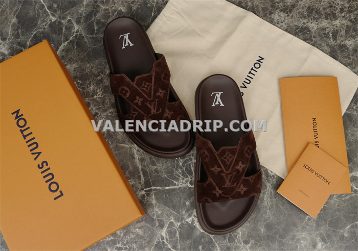 Chanclas Louis Vuitton - Marrón