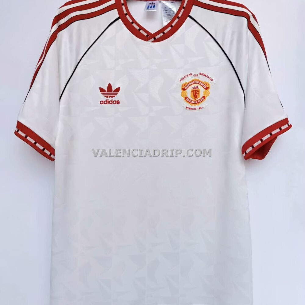 Camiseta visitante Adidas Manchester United 1991