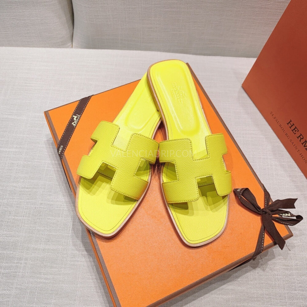 Sandalias Hermes - Oran Amarillo lima