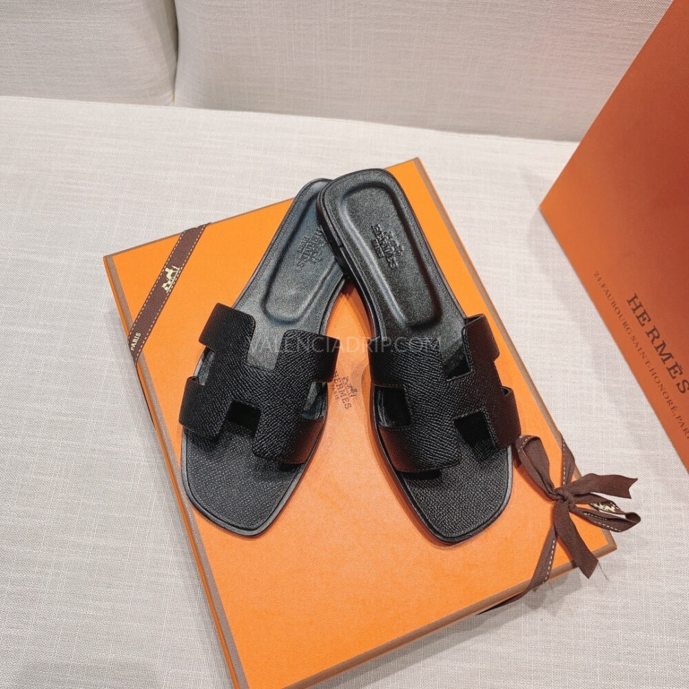 Sandalias Hermes - Oran Negro