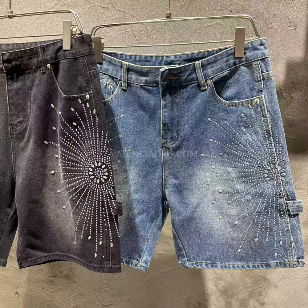 Vaqueros cortos Purple Brand azul