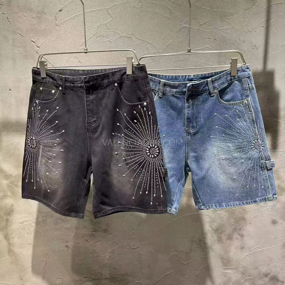 Vaqueros cortos Purple Brand azul