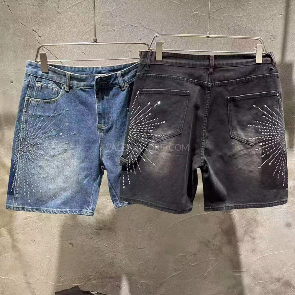 Vaqueros cortos Purple Brand negro