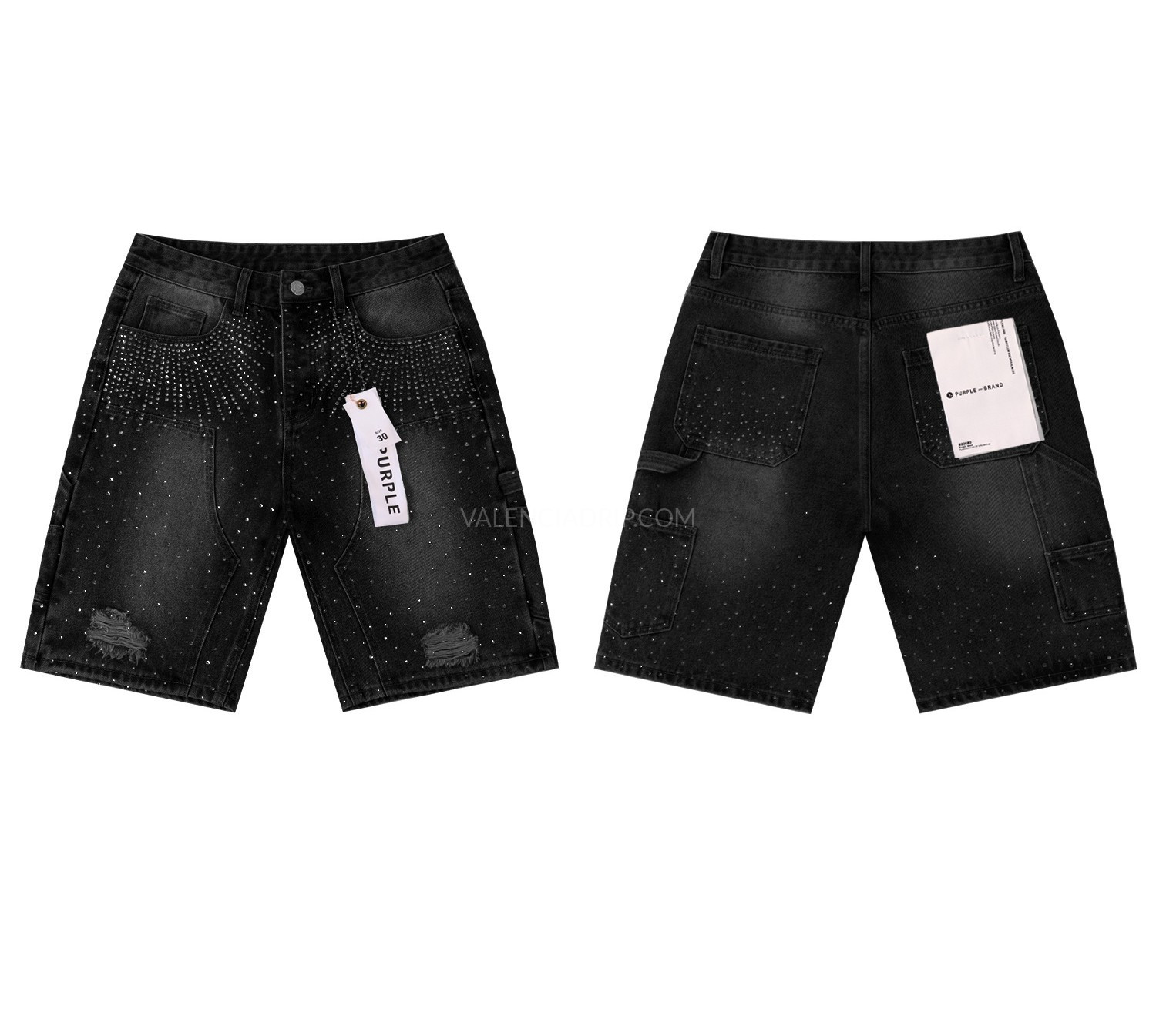 Vaqueros cortos Purple Brand