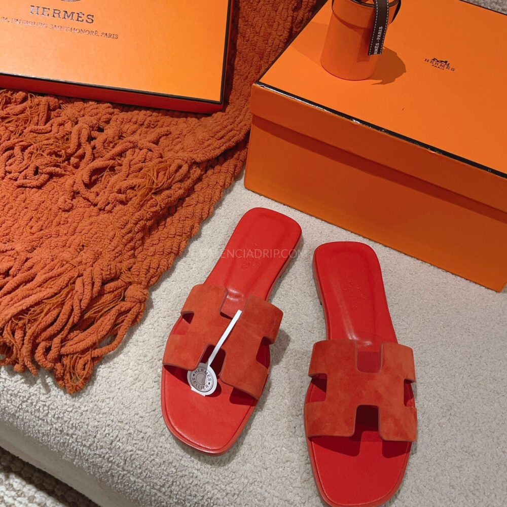 Sandalias Hermes - Oran Rouge Grenadine