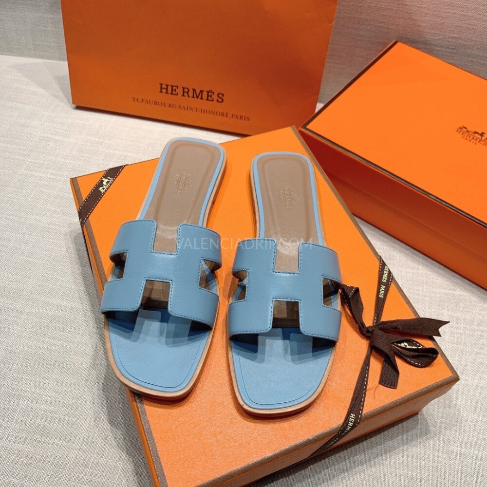 Sandalias Hermes - Oran Azul claro