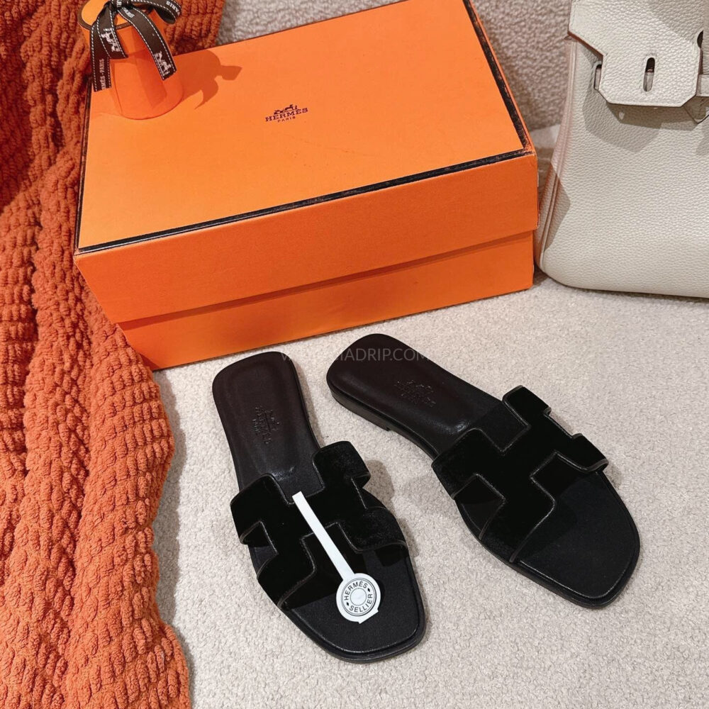 Sandalias Hermes - Oran Negro