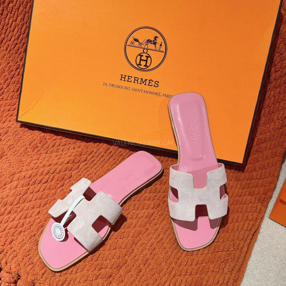 Sandalias Hermes - Oran Rose Porcelaine
