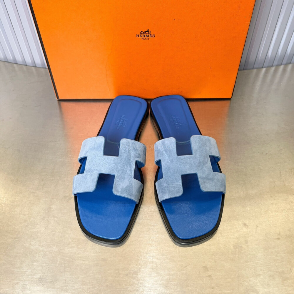 Sandalias Hermes - Oran Bleu Cameo