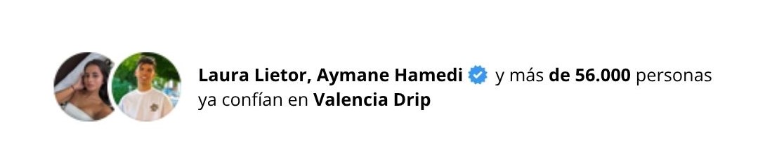 Más de 56.000 personas ya confían en Valencia Drip